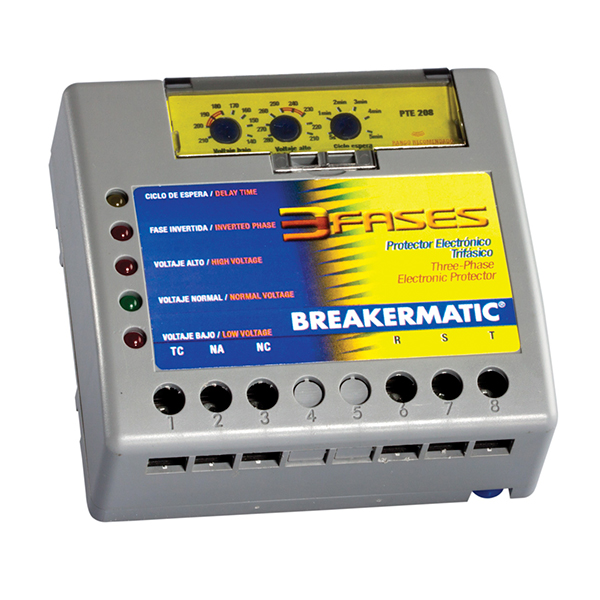 Three-Phases Electronic Protector for DIN rial