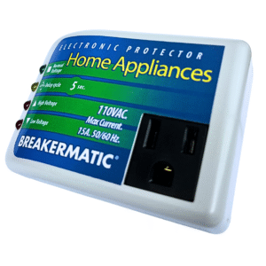 MIC150-150ING Breakermatic Home Appliances - Protector Electrónico de voltaje para Hornos Microondas, Lavadoras, lavavajillas, secadoras y estufas a gas  (Versión ingles)