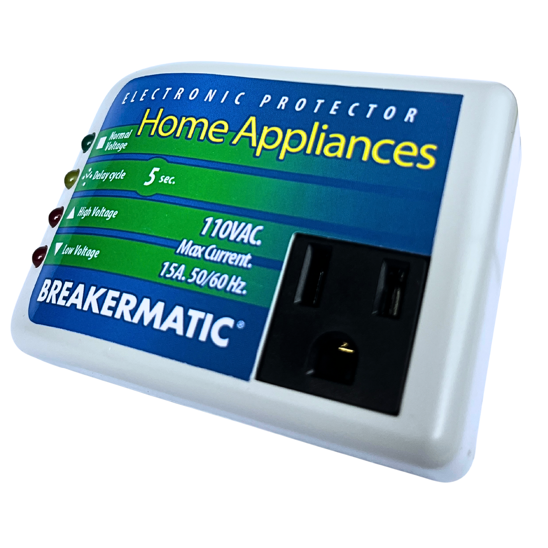 MIC150-150ING Breakermatic Home Appliances - Protector Electrónico de voltaje para Hornos Microondas, Lavadoras, lavavajillas, secadoras y estufas a gas (Versión ingles)