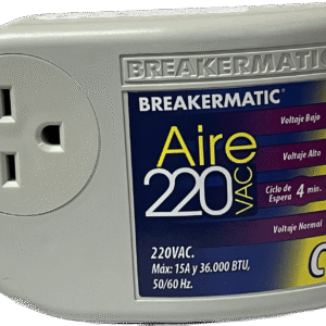 PIN220-C00EST AIRE 220 C - Protector electrónico enchufable para Aire Acondicionado Convencional 220V 15A NEMA 6-15P/R (Edición Español)