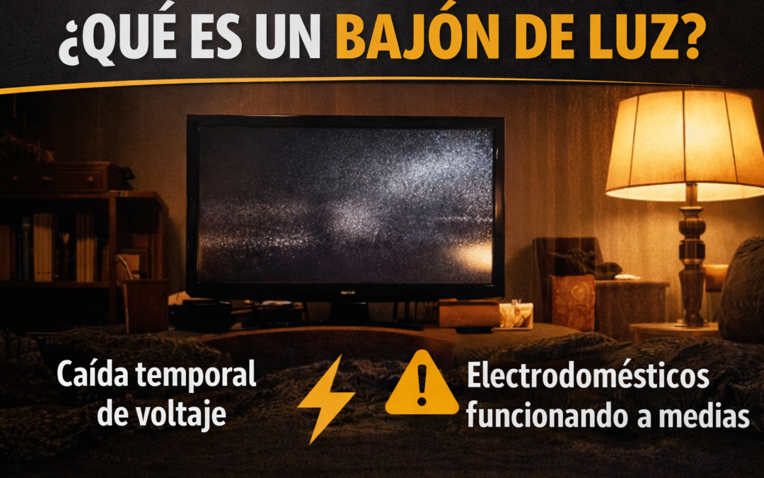 Bajones de luz: causas, riesgos y cómo proteger tus electrodomésticos