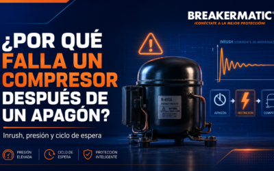 ¿Por qué se daña un compresor después de un apagón? Inrush, presión y ciclo de espera explicado.