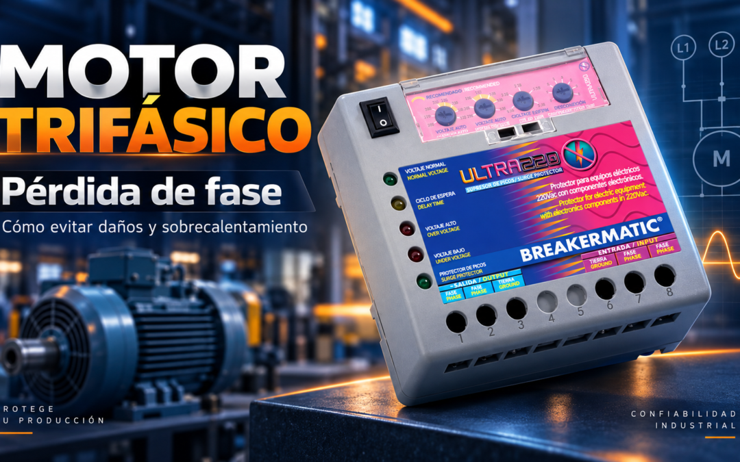 ¿Qué pasa cuando un motor trifásico pierde una fase y por qué puede quemarse?